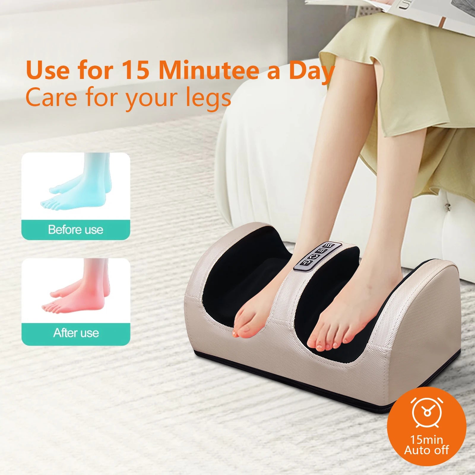 Electric Foot & Leg Massager with Heat